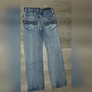 Kids Denim Jeans with Black Embroidery